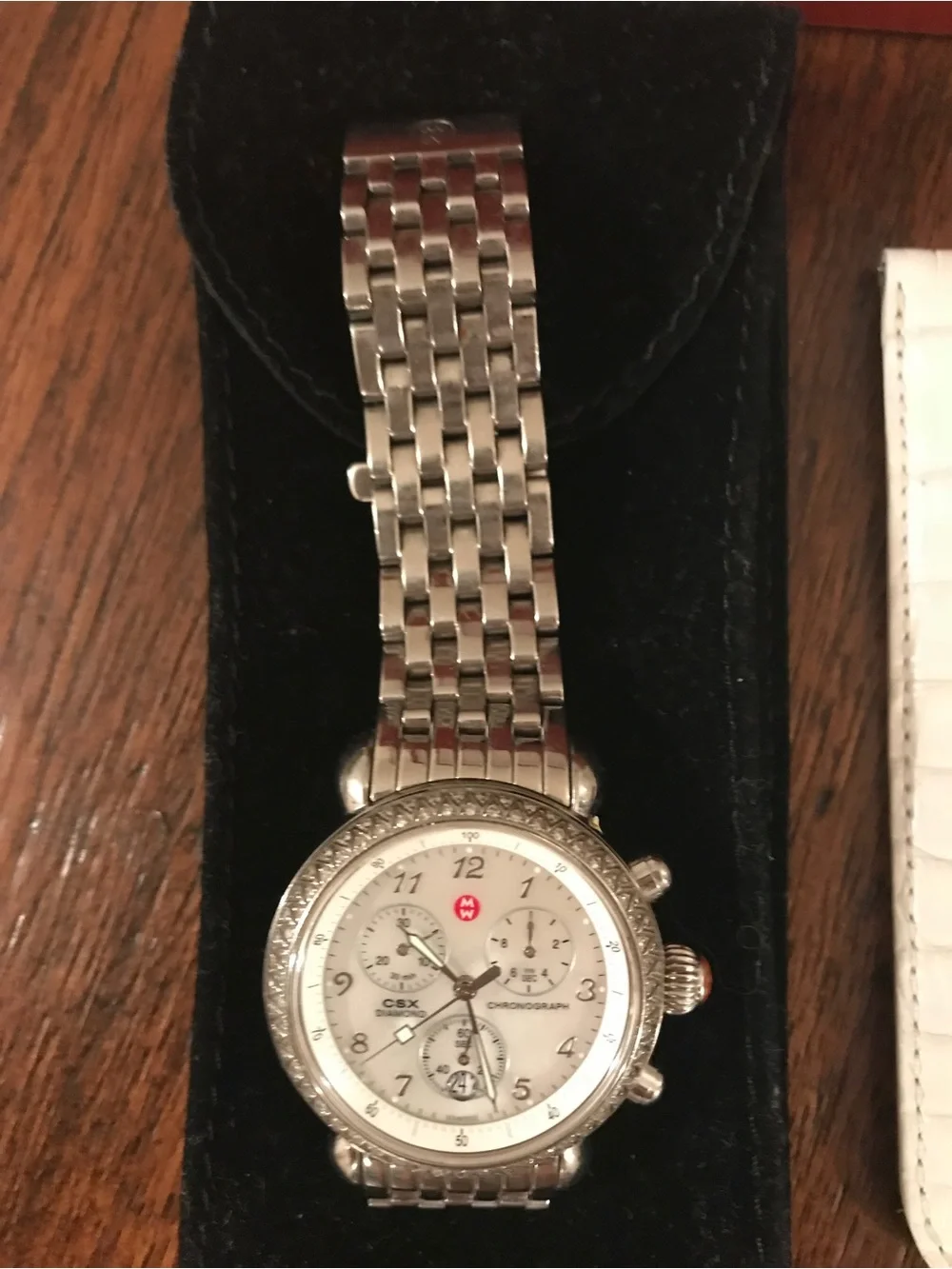 MICHELE CSX-36 Diamond Chronograph Watch 0.60 CTW
